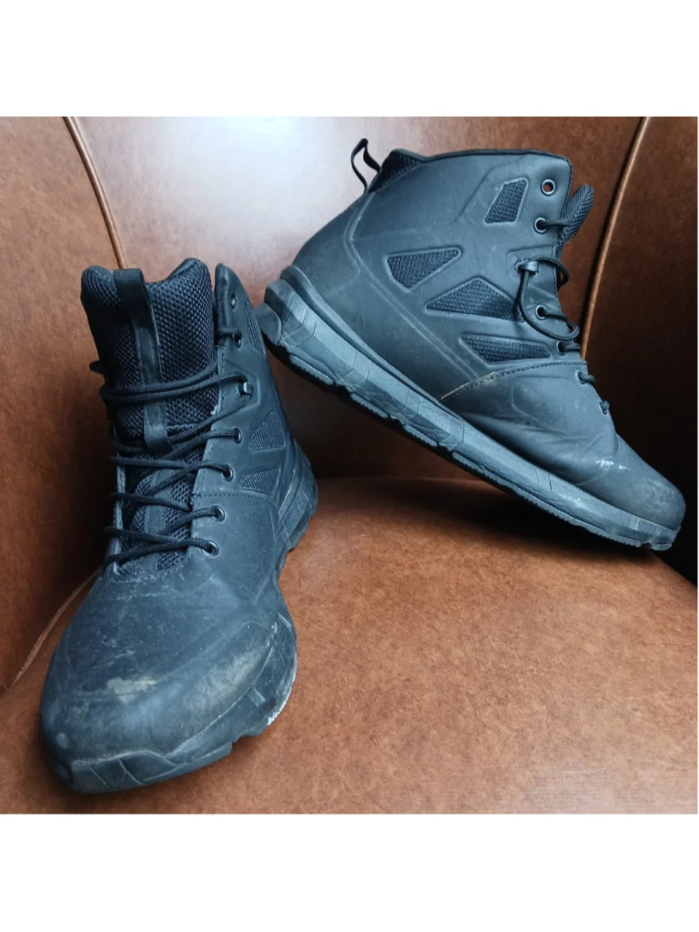 Interceptor Wyatt Men's US 13 MNIN20AG001 Black Lace Up Tactical Work Boots Shoe